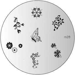 NAIL ART IMAGE STAMPING PLATE (M20)