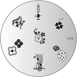 NAIL ART IMAGE STAMPING PLATE (M22)