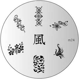 NAIL ART IMAGE STAMPING PLATE (M24)