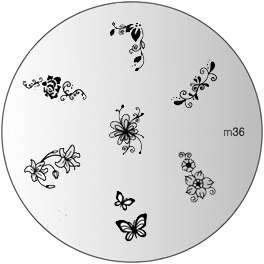 NAIL ART IMAGE STAMPING PLATE (M36)