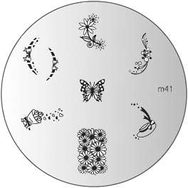 NAIL ART IMAGE STAMPING PLATE (M41)
