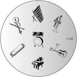 NAIL ART IMAGE STAMPING PLATE (M58)