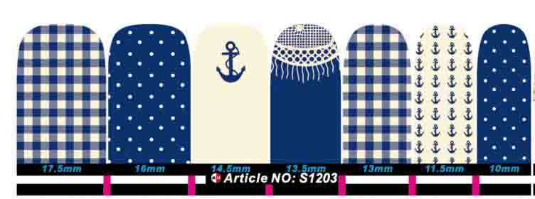 NAIL ART - FULL COVER WRAP (ANCHOR)