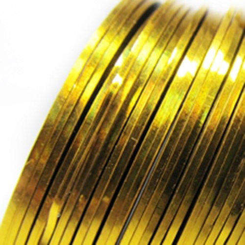 1 ROLL OF STRIPING TAPE FOR NAIL ART - OLD GOLD