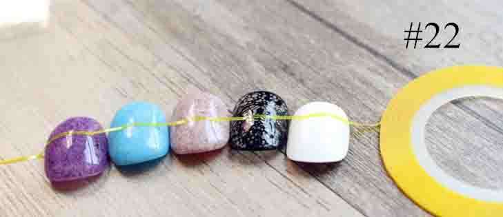 1 ROLL OF STRIPING TAPE FOR NAIL ART - MATT YELLOW