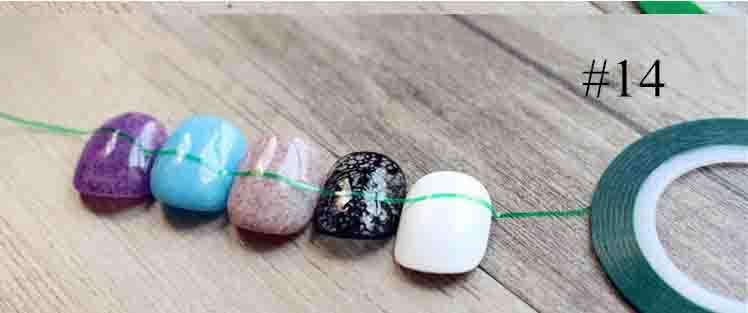 1 ROLL OF STRIPING TAPE FOR NAIL ART - MATT GREEN