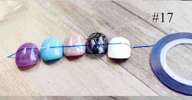 1 ROLL OF STRIPING TAPE FOR NAIL ART - MATT BLUE