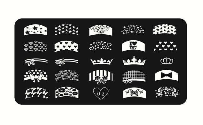 NAIL ART IMAGE STAMPING PLATE (02)