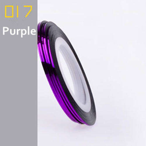 1 ROLL OF STRIPING TAPE FOR NAIL ART - PURPLE