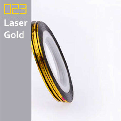 1 ROLL OF STRIPING TAPE FOR NAIL ART - LASER GOLD