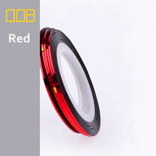 1 ROLL OF STRIPING TAPE FOR NAIL ART - RED