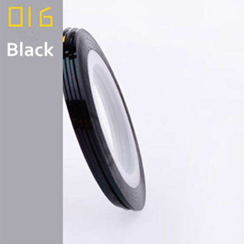 1 ROLL OF STRIPING TAPE FOR NAIL ART - BLACK