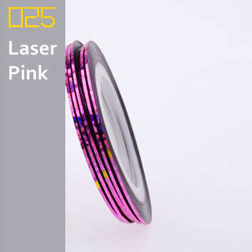 1 ROLL OF STRIPING TAPE FOR NAIL ART - LAZER PINK