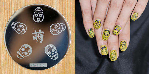 NAIL ART IMAGE STAMPING PLATE (H'eH'e SERIES)