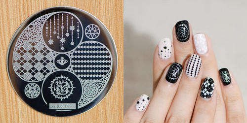 NAIL ART IMAGE STAMPING PLATE (H'eH'e SERIES)