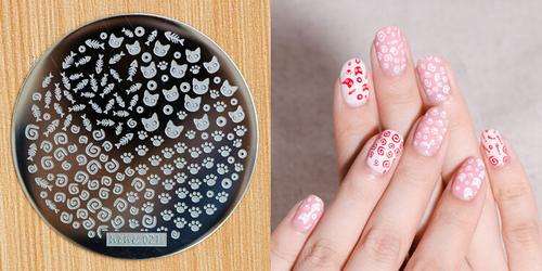 NAIL ART IMAGE STAMPING PLATE (H'eH'e SERIES)