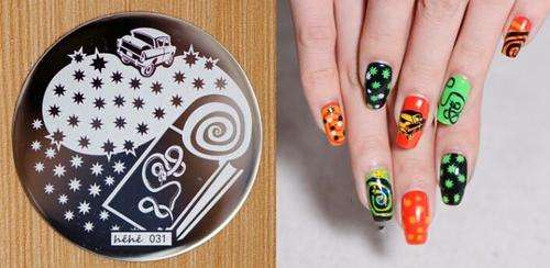 NAIL ART IMAGE STAMPING PLATE (H'eH'e SERIES)