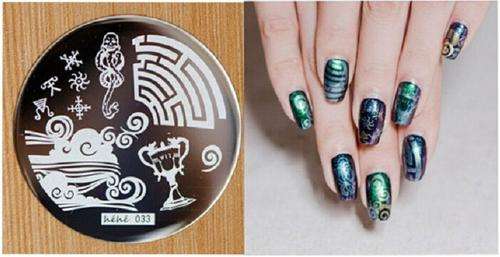 NAIL ART IMAGE STAMPING PLATE (H'eH'e SERIES)