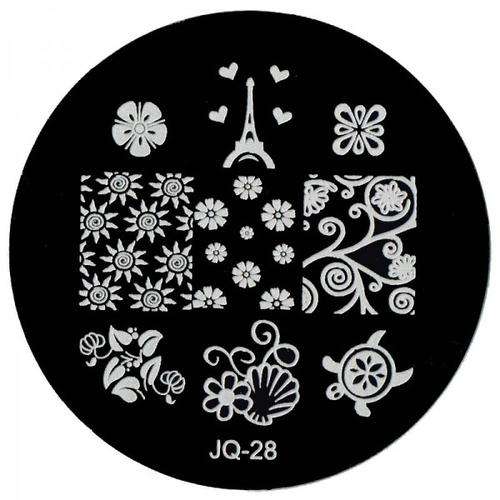 NAIL ART IMAGE STAMPING PLATE (JQ SERIES) - PARIS