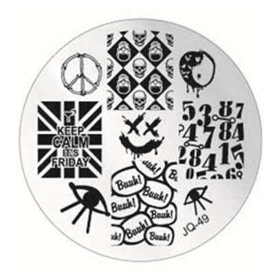NAIL ART IMAGE STAMPING PLATE (JQ SERIES)