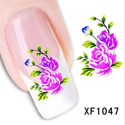 NAIL ART - WATER TRANSFER - FLOWER