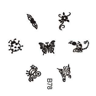 NAIL ART IMAGE STAMPING PLATE (B-SERIES)