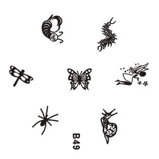 NAIL ART IMAGE STAMPING PLATE (B-SERIES)