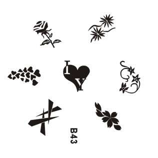 NAIL ART IMAGE STAMPING PLATE (B-SERIES)