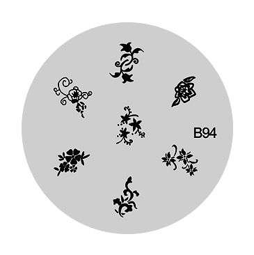 NAIL ART IMAGE STAMPING PLATE (B-SERIES)