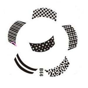 NAIL ART IMAGE STAMPING PLATE (B-SERIES)