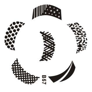 NAIL ART IMAGE STAMPING PLATE (B-SERIES)