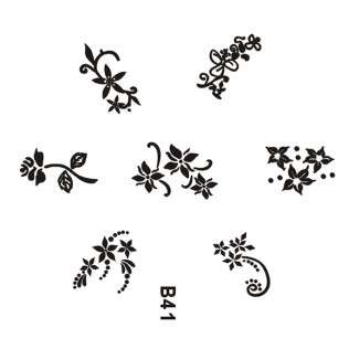 NAIL ART IMAGE STAMPING PLATE (B-SERIES)