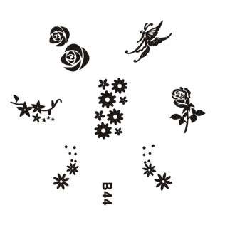 NAIL ART IMAGE STAMPING PLATE (B-SERIES)