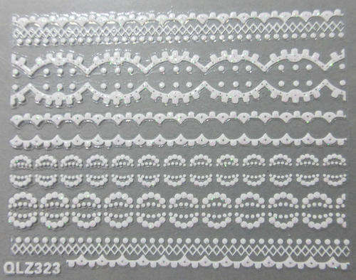 NAIL ART - WHITE LACE