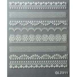NAIL ART - WHITE LACE