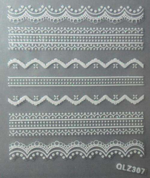 NAIL ART - WHITE LACE