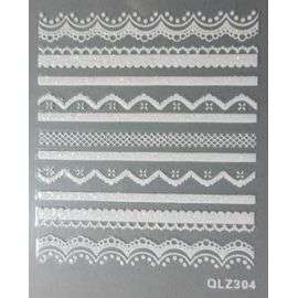NAIL ART - WHITE LACE