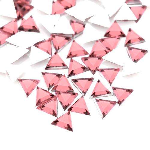 NAIL ART RHINESTONE TRIANGLE - LIGHT PINK
