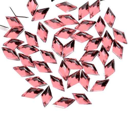 NAIL ART RHINESTONE RHOMBUS - LIGHT PINK