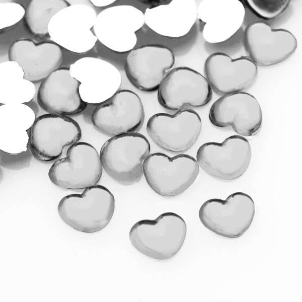 NAIL ART RHINESTONE HEART - CLEAR