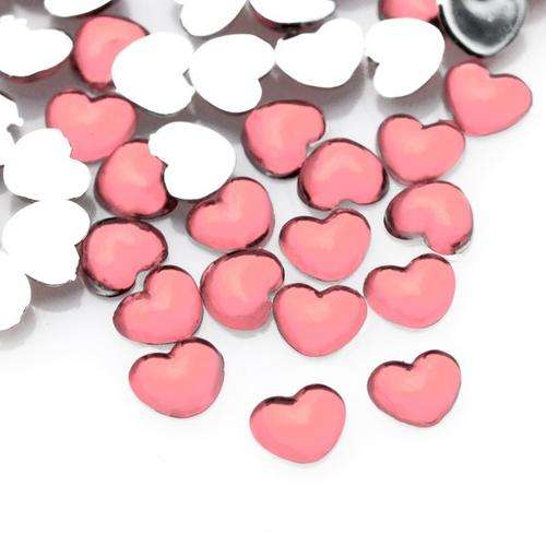 NAIL ART RHINESTONE HEART - LIGHT PINK