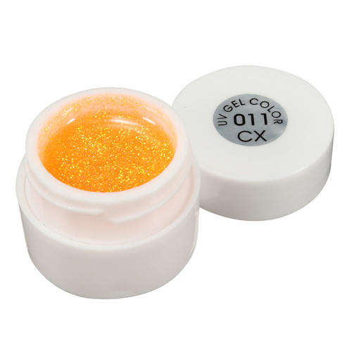 UV GEL - FINE ORANGE GLITTER