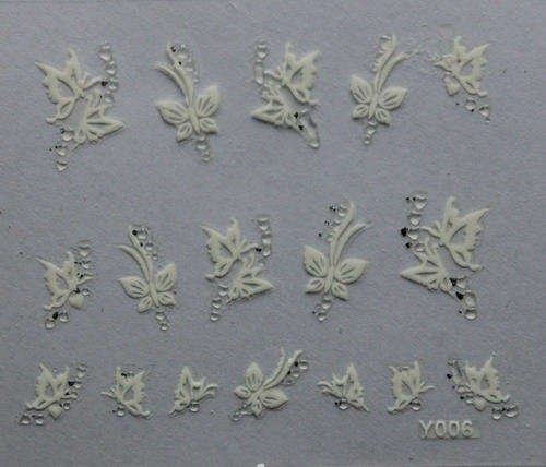 NAIL ART STICKER - WHITE