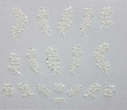 NAIL ART STICKER - WHITE