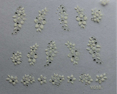 NAIL ART STICKER - WHITE