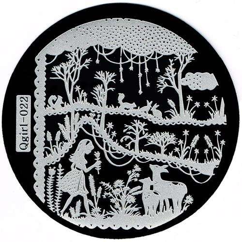 NAIL ART IMAGE STAMPING PLATE (QGIRL-SERIES)