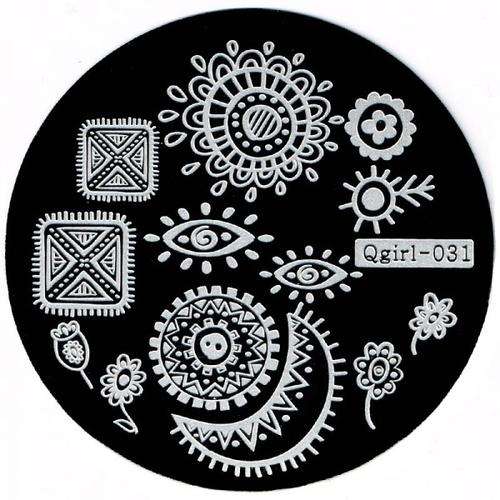 NAIL ART IMAGE STAMPING PLATE (QGIRL-SERIES)