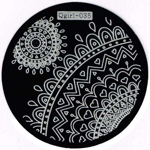 NAIL ART IMAGE STAMPING PLATE (QGIRL-SERIES)