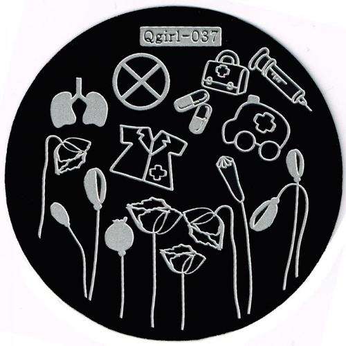 NAIL ART IMAGE STAMPING PLATE (QGIRL-SERIES)