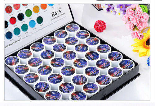 E&A PURE COLOR UV GEL - SET OF 36 PCS